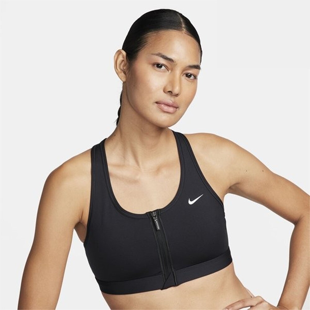나이키 매장정품 나이키 FN2732 010 여성 프런트 지퍼 미디엄 서포트 패드 스포츠 브라 1000576548647