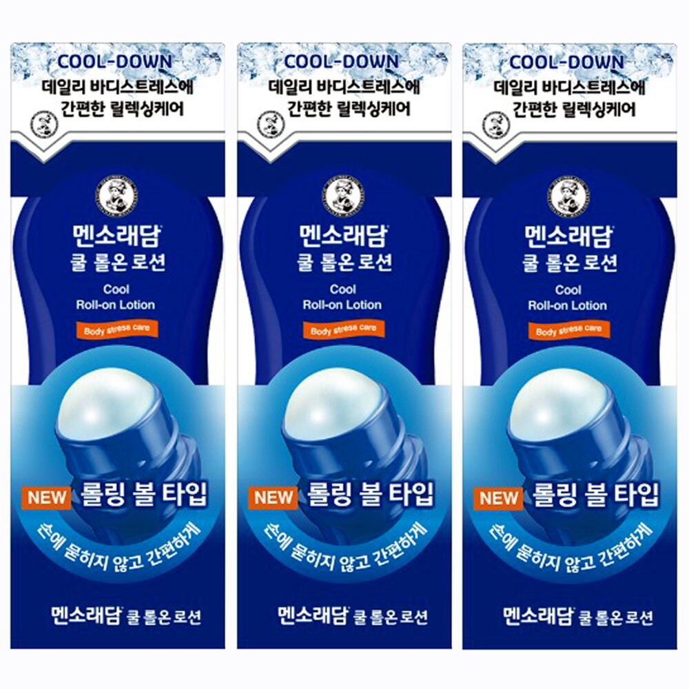 멘소래담 멘소래담 롤온 로션 쿨타입 50mlx3개 / 롤타입 파스 바르는 쿨파스