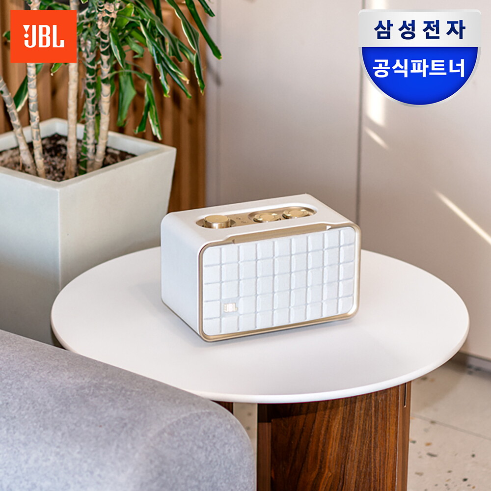 JBL (클릭시 4% 추가할인) 삼성공식파트너 JBL Authentics 200 화이트 홈 인테리어 블루투스 스피커