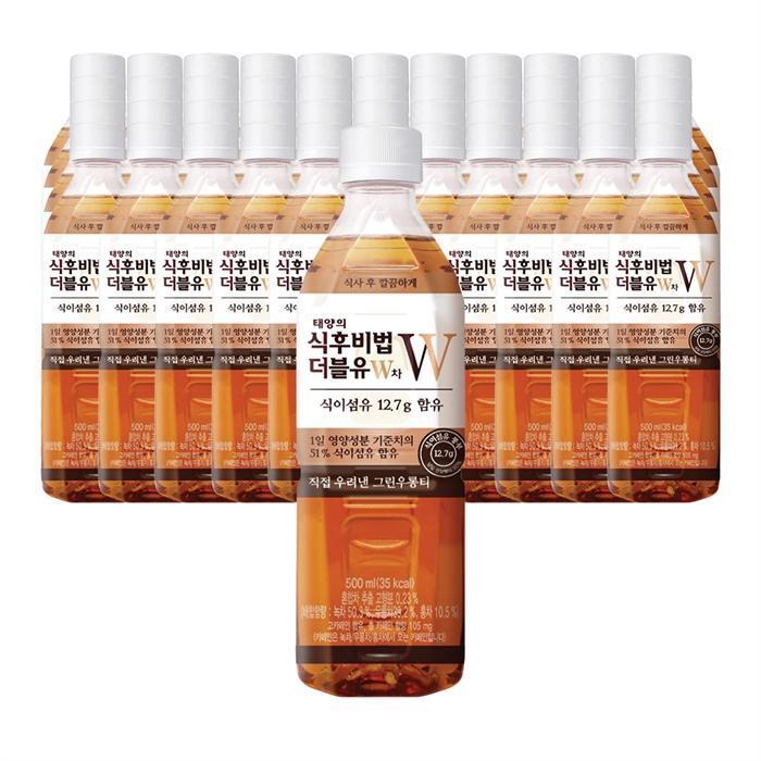 셀러허브 식품 코카콜라음료 태양의 식후비법 더블유 W차 500ml 48개
