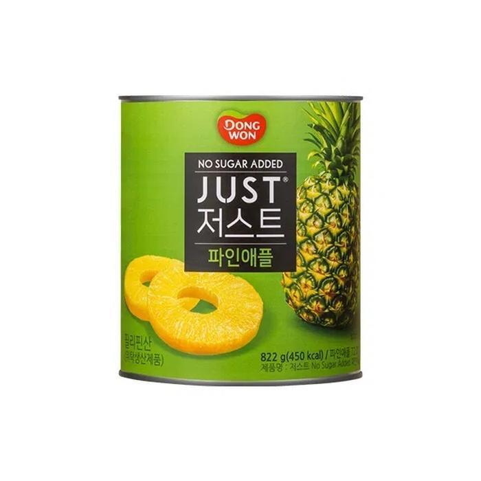 셀러허브 식품 동원 저스트 노슈가 파인애플 822g x 6개