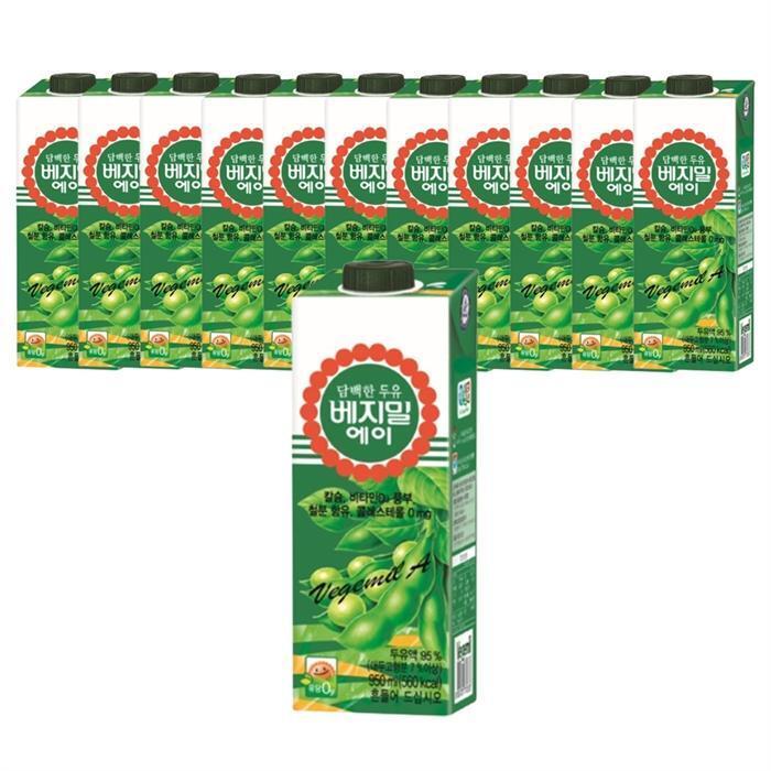 셀러허브 식품 정식품 담백한 베지밀A 950ml 12개
