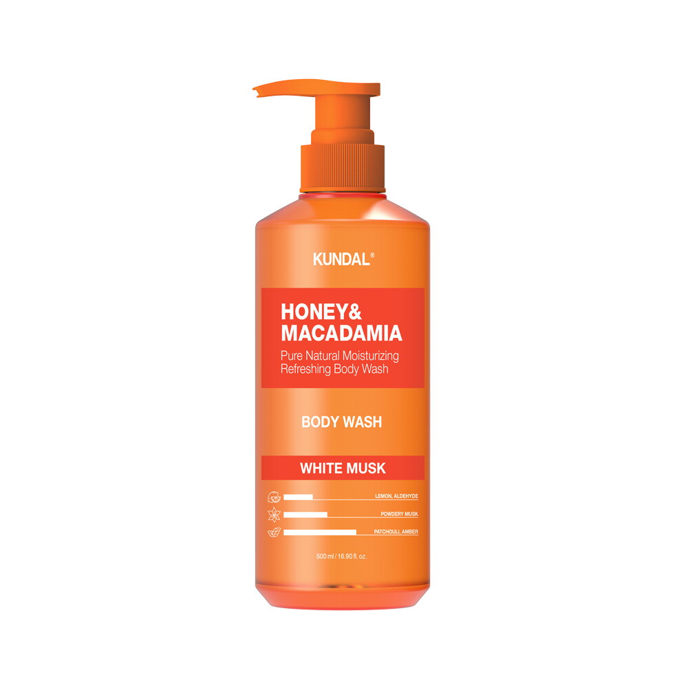 쿤달 쿤달 허니 앤 마카다미아 퓨어 바디워시 화이트머스크 500ml x1개