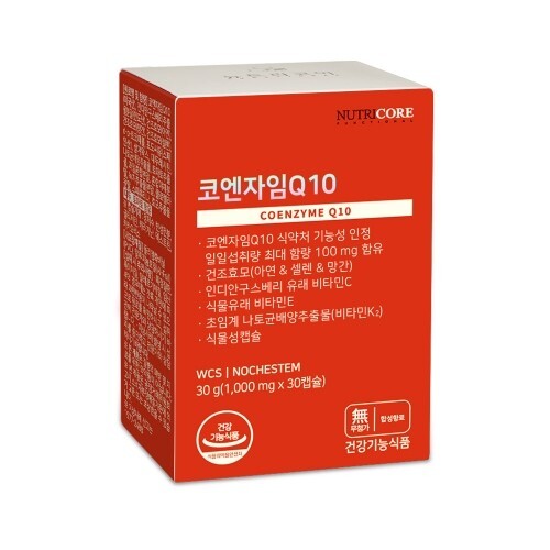 뉴트리코어(백) (뉴트리코어)코엔자임Q10(1000 mg x 30캡슐)