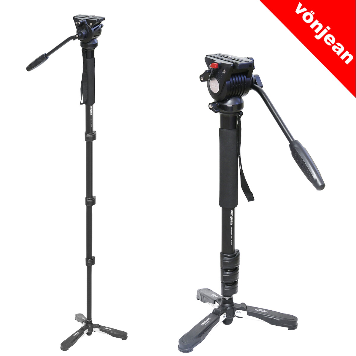 본젠 MT-837Q 스탠딩 모노포드 + MT-837H 비디오 헤드 SET (캠코더 DSLR 미러리스 카메라 촬영 등)