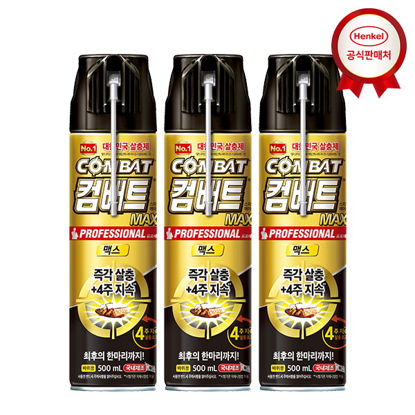 컴배트 컴배트 맥스 바퀴 500ml x3개 에어졸