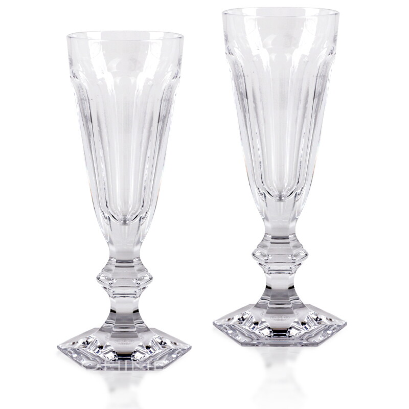 바카라 [국내보유/당일출고] 바카라 테이블웨어 샴페인 플루트 세트 아코어 1841 클리어 2PCS