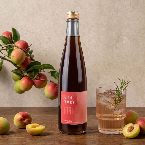 설아래 하동 홍매실청 500ml x 7병 5
