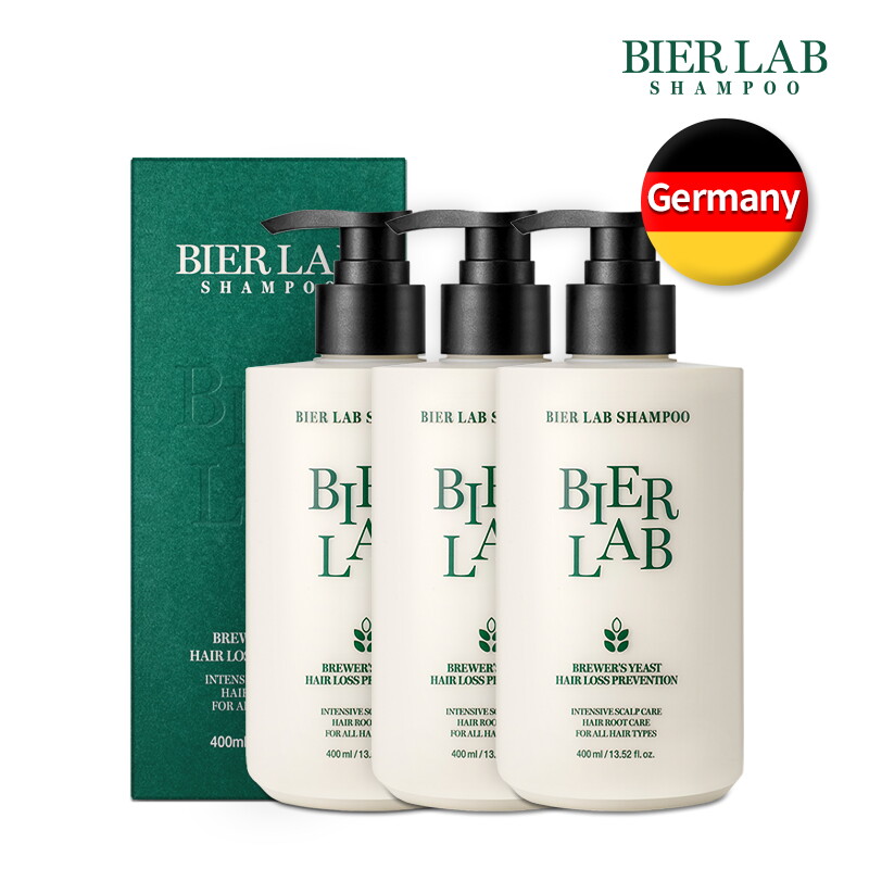 비어랩 비어랩 독일 맥주효모 탈모샴푸 400ml 3통