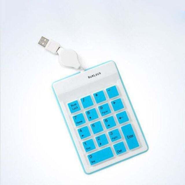 오너클랜 USB 키패드 숫자 키보드 노트북 텐키 자판 파랑
