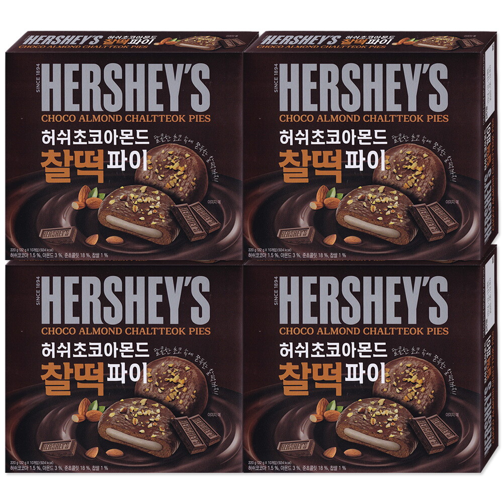 허쉬 허쉬 초코아몬드 찰떡파이 220gx4개