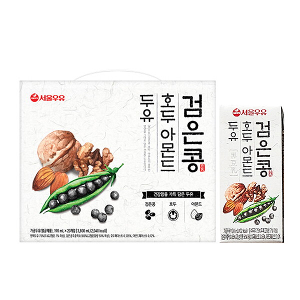 서울우유 서울우유 검은콩호두아몬드두유 190mlx20개