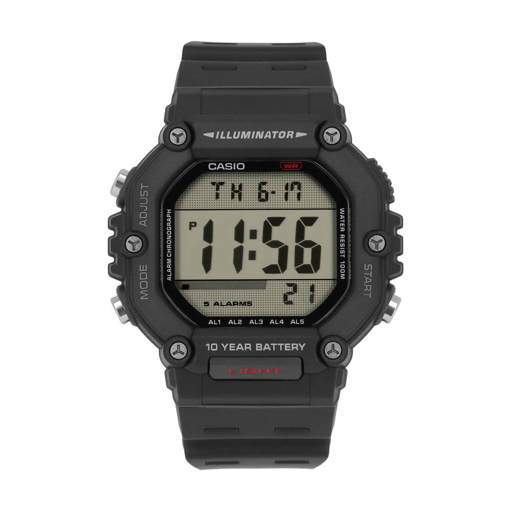 카시오(잡화) 카시오 AE-1600H-1AVDF (AE-1600H-1A) 디지털 스포츠 군인 남성 우레탄시계