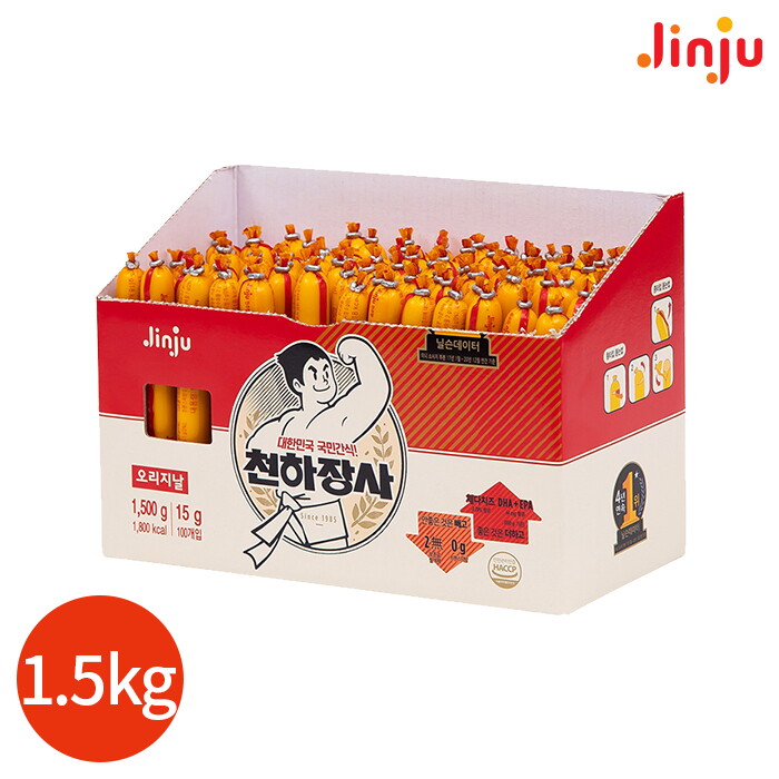 연세우유 진주 천하장사 오리지널 1500g (15 x 100개입)