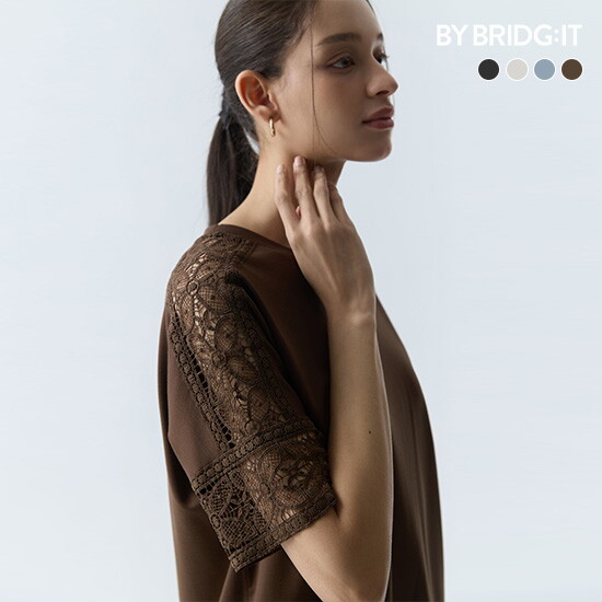 ○(런칭가 69,900원) 26SS 레이스 폰테 티블라우스 4종 5