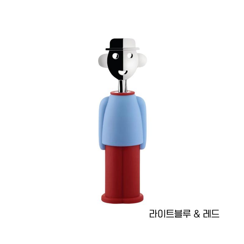 알레시 알레시 알레산드로 M 와인 오프너 라이트블루 레드 AM23 LAZR