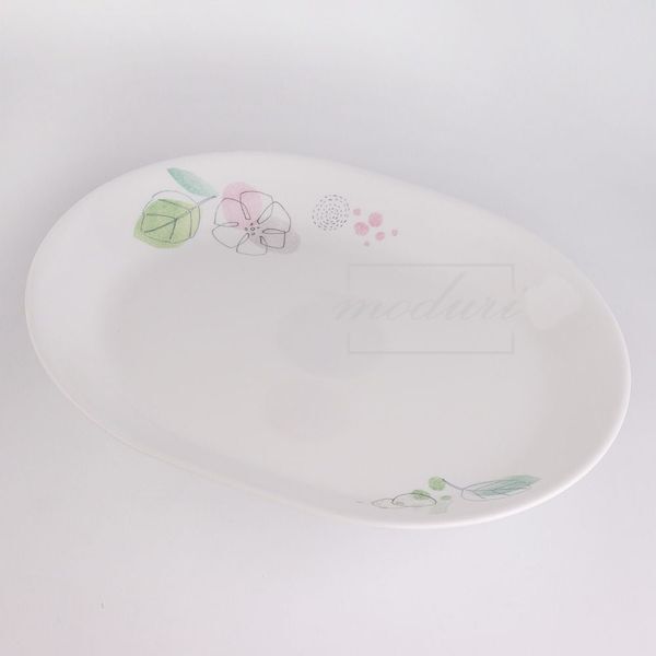 [주식회사 브이와이]브이와이 [하프클럽/브이와이]텔멜로디 타원 대접시 손님접대접시 식기 그릇