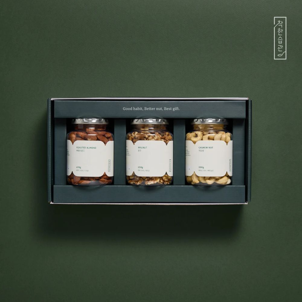 착한습관 착한습관 견과 3종 금은동세트 570g(아몬드220g 캐슈넛200g 호두150g)