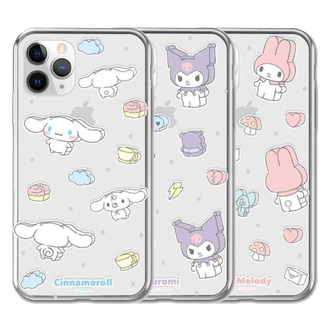 [트라이코지]오너클랜 갤럭시퀀텀3 M536 산리오 블럭 투명 젤리케이스