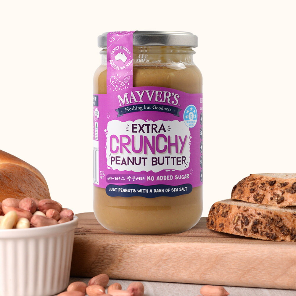 메이버스 다크로스티드 엑스트라 크런키 피넛 버터 375g