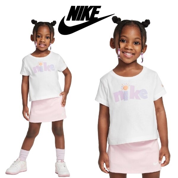 나이키키즈(정) 나이키키즈 키즈 써니 스우시 반팔티 A252TS128P