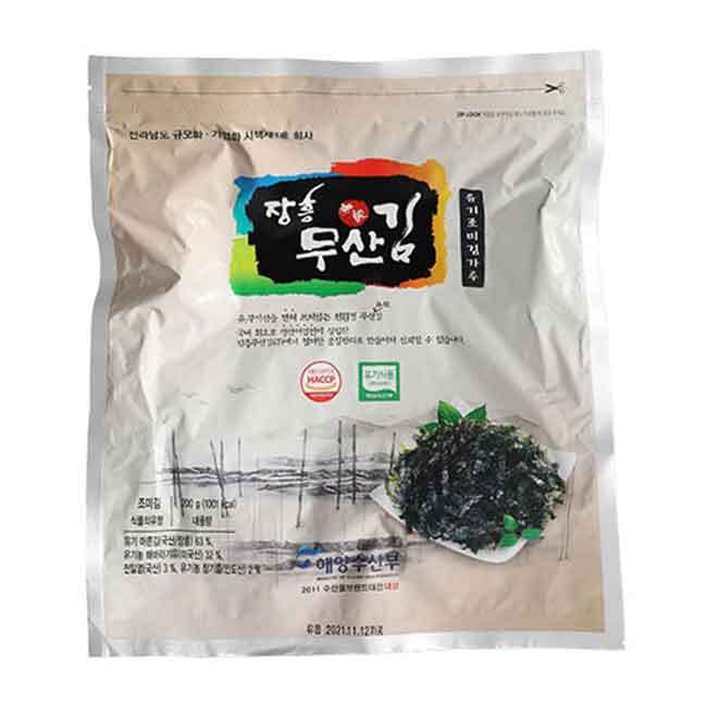 푸드맛봄 장흥무산김 유기 조미 김가루 200g x 5개 /착한김