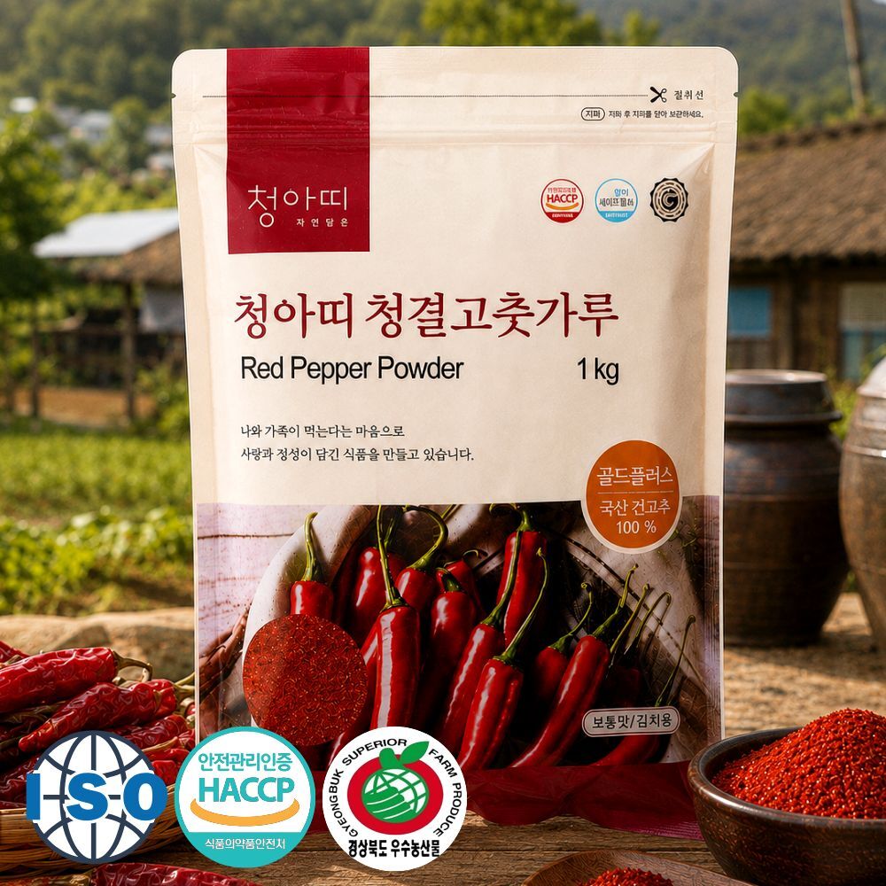 청아띠 2026년 경북 의성(국내산) 청아띠 골드플러스 고춧가루 보통맛 5kg