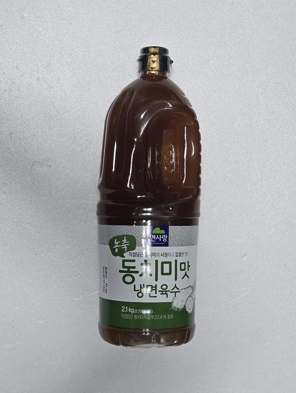 셀러허브 식품 면사랑 농축 동치미맛 냉면육수 2.1kg 6개