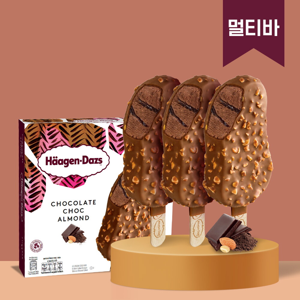하겐다즈 하겐다즈 초콜릿 촉 아몬드 (멀티바) 80ml x 3