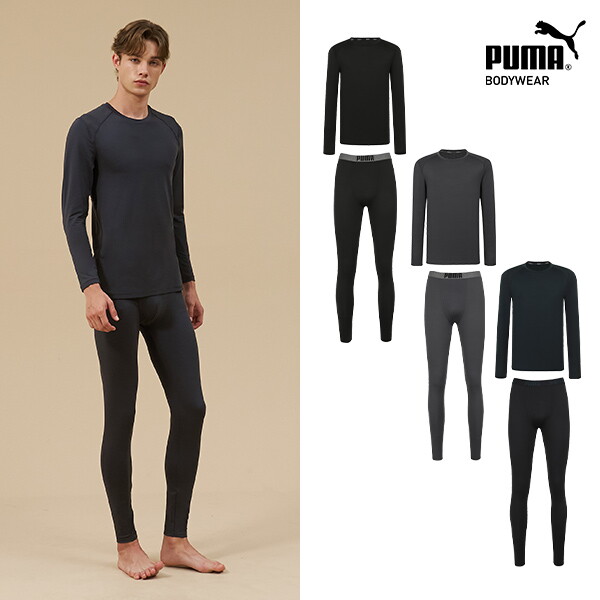 푸마바디웨어 비밀특가 [푸마] 남성 엠보 기모 웜패널 웜웨어 6종 세트