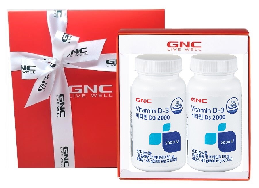 지엔씨 (GNC)비타민D3 2000(500mgx90정x2개/6개월분)