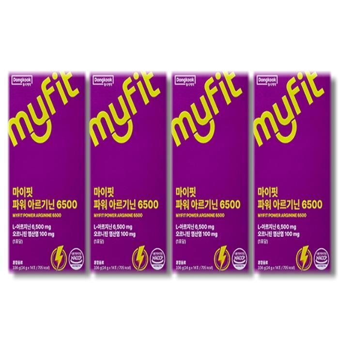 셀러허브 식품 동국제약 마이핏 파워 아르기닌 6500 액상 스틱 24g x 14포 4박스