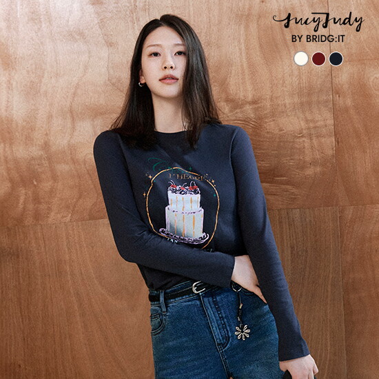 [바이브리짓X쥬시쥬디] 26FW 아트웍 티블라우스 3종 5