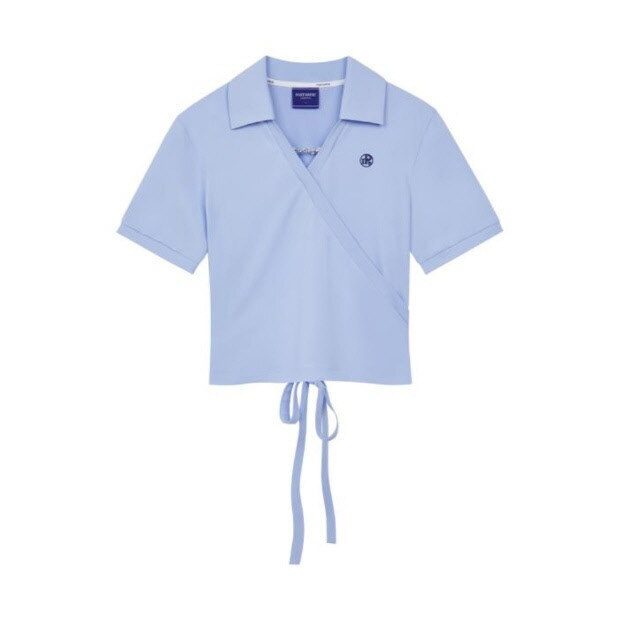 알피니스트 [알피니스트]포트메인골프반팔티 NQC T3222PTS01SBL METAL LOGO WRAP COLLAR SHIRT - SKY BLUE