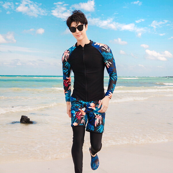 후르츠라이 [빠른출고]M~3XL 블루데이 남자수영복 수영복바지 레쉬가드세트 빅사이즈래쉬가드 남성래쉬가드 워터래깅스