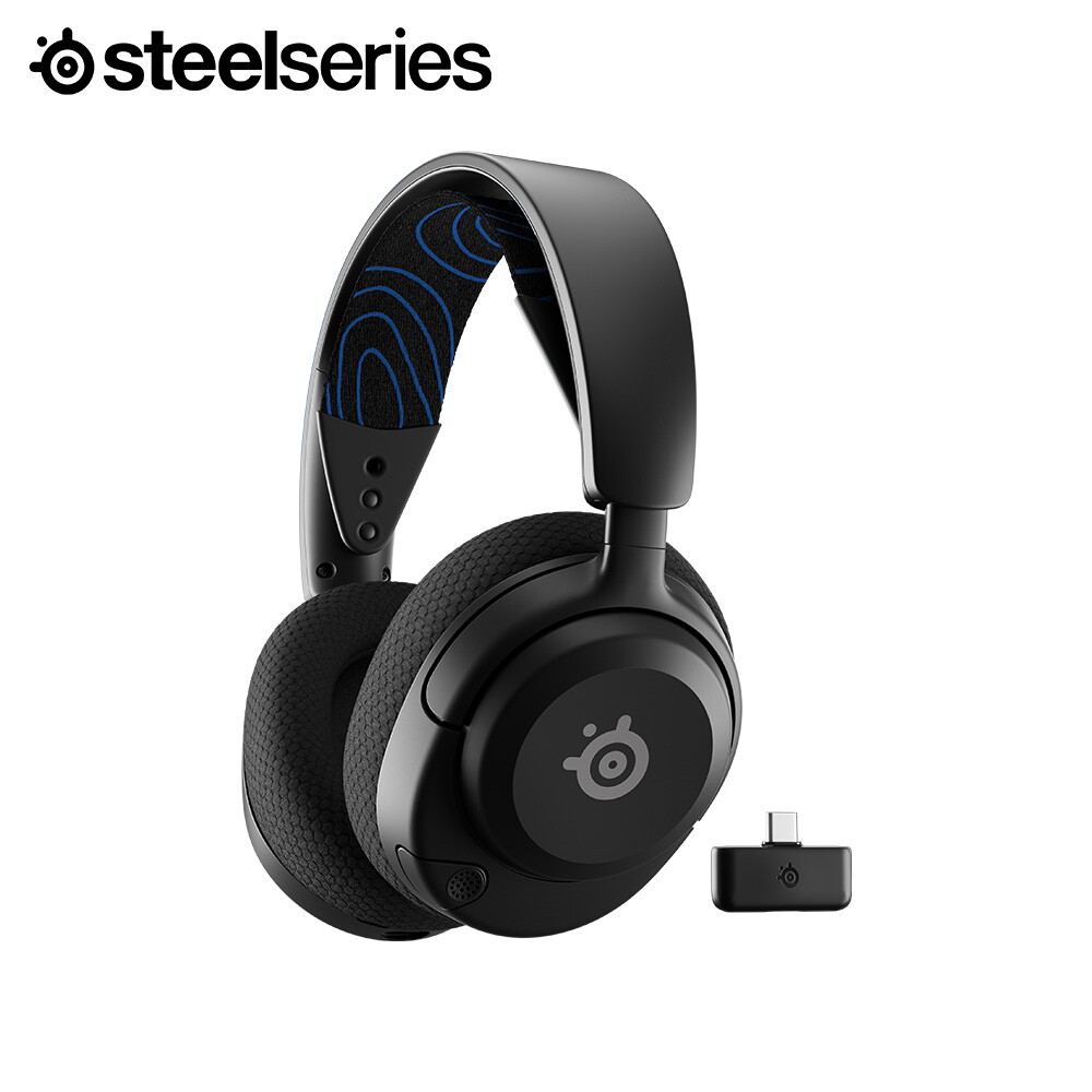 스틸시리즈 스틸시리즈 Arctis Nova 5P 초경량 무선 게이밍 헤드셋 전용 앱 지원 블루투스 PC PS5 PS4 닌텐도 메타퀘스트 모바일 호환