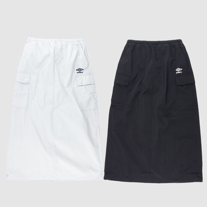 엄브로 엄브로 여성 팝러쉬 카고 우븐 롱 스커트 UQ122CSK31