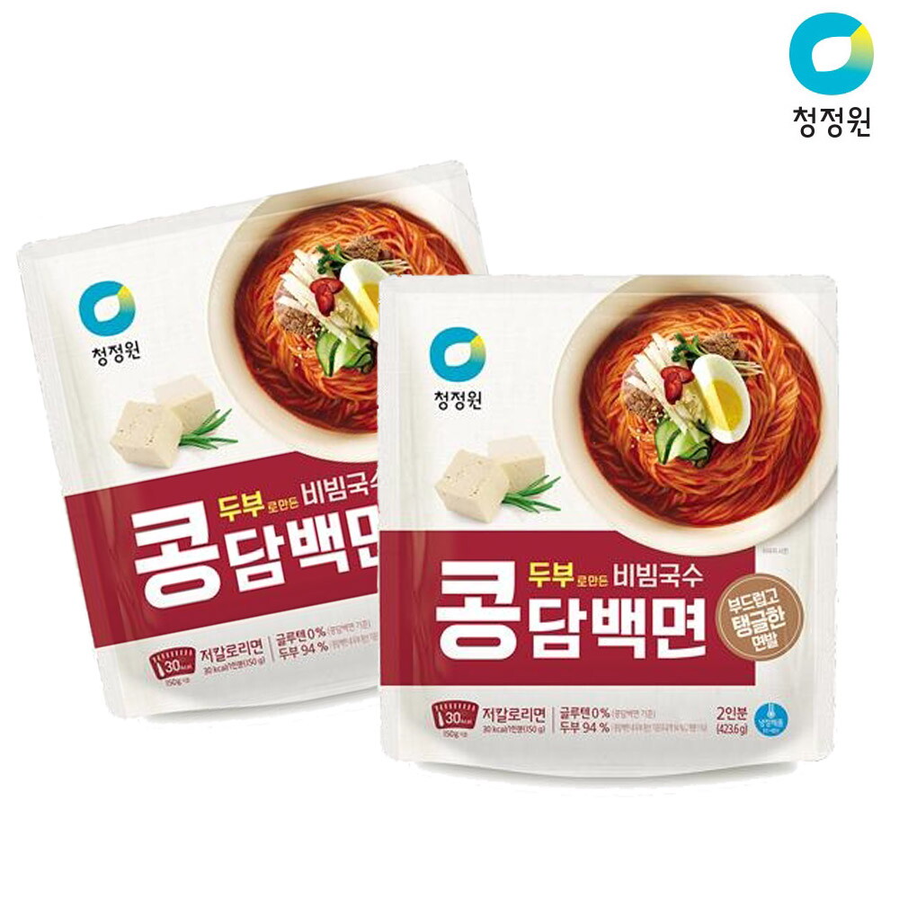 청정원 청정원 콩담백면 비빔국수 423.6g x4개