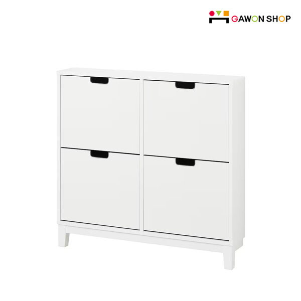 이케아 이케아 STALL 4칸 신발장 (화이트/벽고정나사포함)/수납장/콘솔