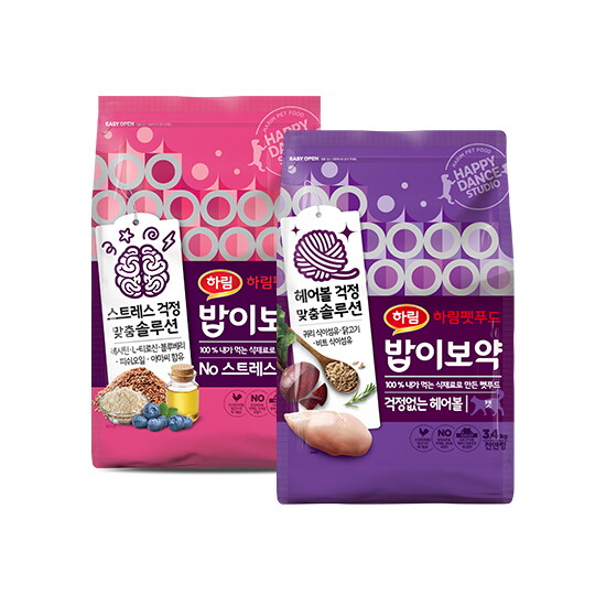 밥이보약 밥이보약 CAT NO스트레스 3.4kg+밥이보약 CAT 걱정없는 헤어볼 3.4kg