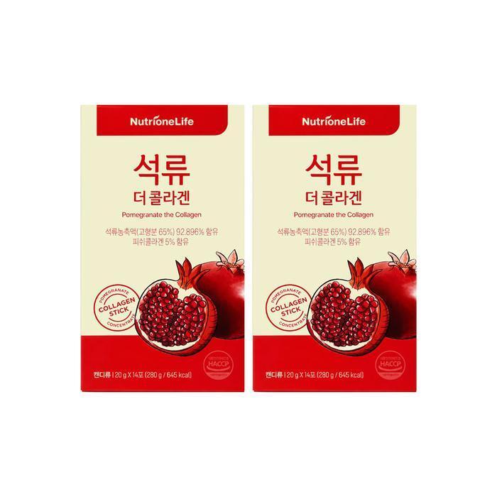셀러허브 식품 뉴트리원라이프 석류 더 콜라겐 20g x 14포 (리뉴얼) 2개 Ss