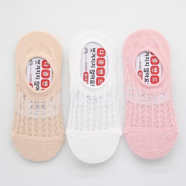 리디아넬 [하프클럽/리디아넬]여성용 시스루 페이크삭스 랜덤 12개 N178631 덧신