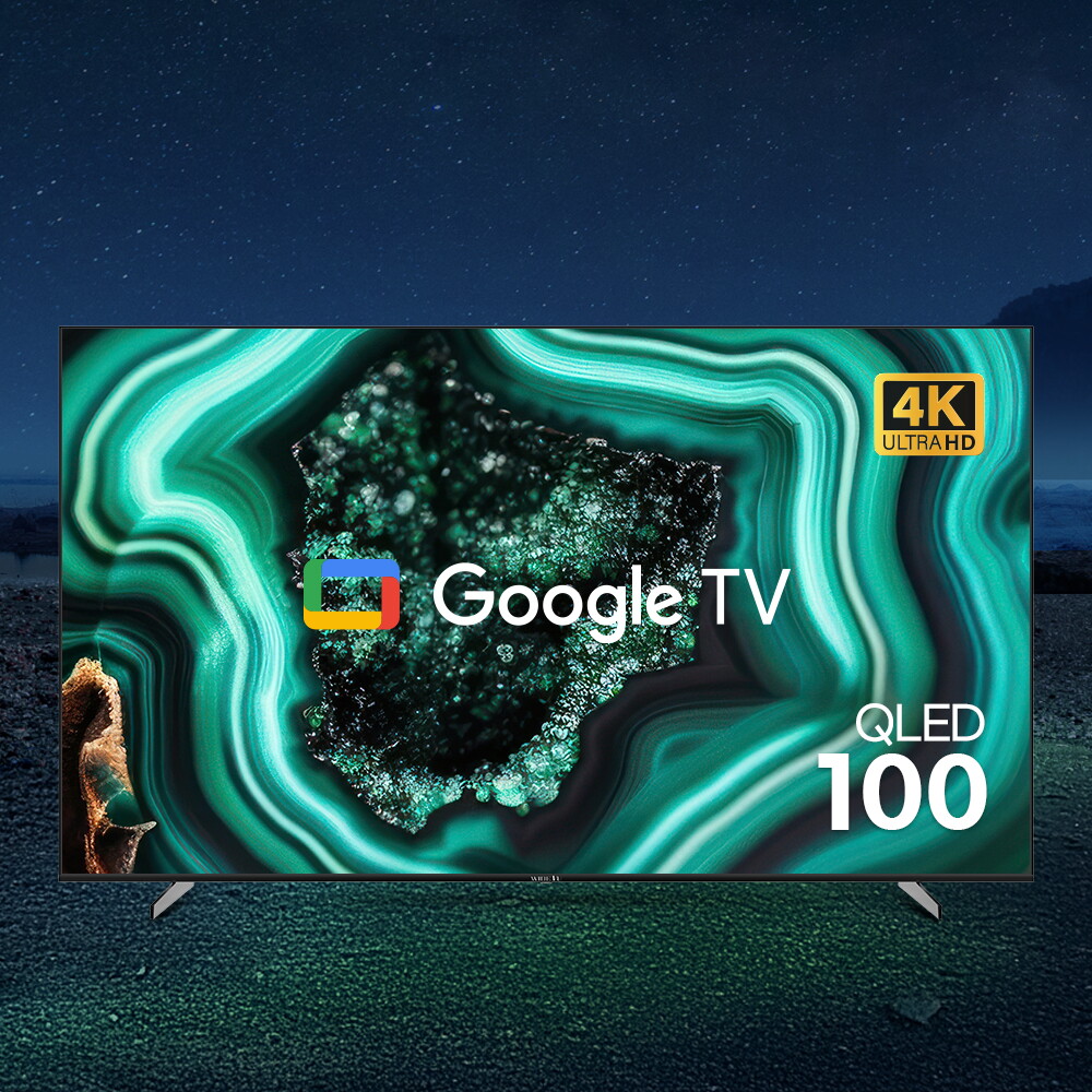 와이드뷰 와이드뷰 구글 스마트 QLED 254cm(100인치) UHD 4K TV EKW1001QA 기사방문 스탠드설치