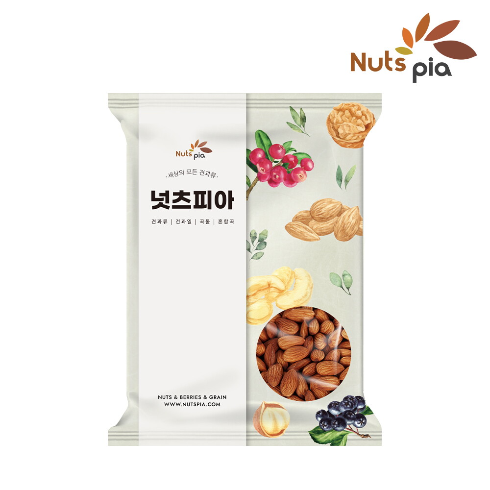넛츠피아 구운 아몬드 1kg 볶음 아몬드