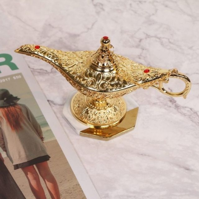 [101partners]에이치플러스몰 알라딘 요술램프 인테리어 소품 골드 엔틱