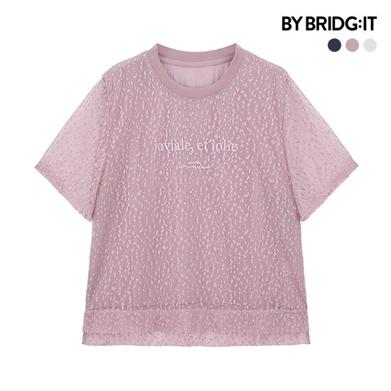 ○(런칭가 69,900원) 26SS 레이스 튤 티블라우스 3종 5