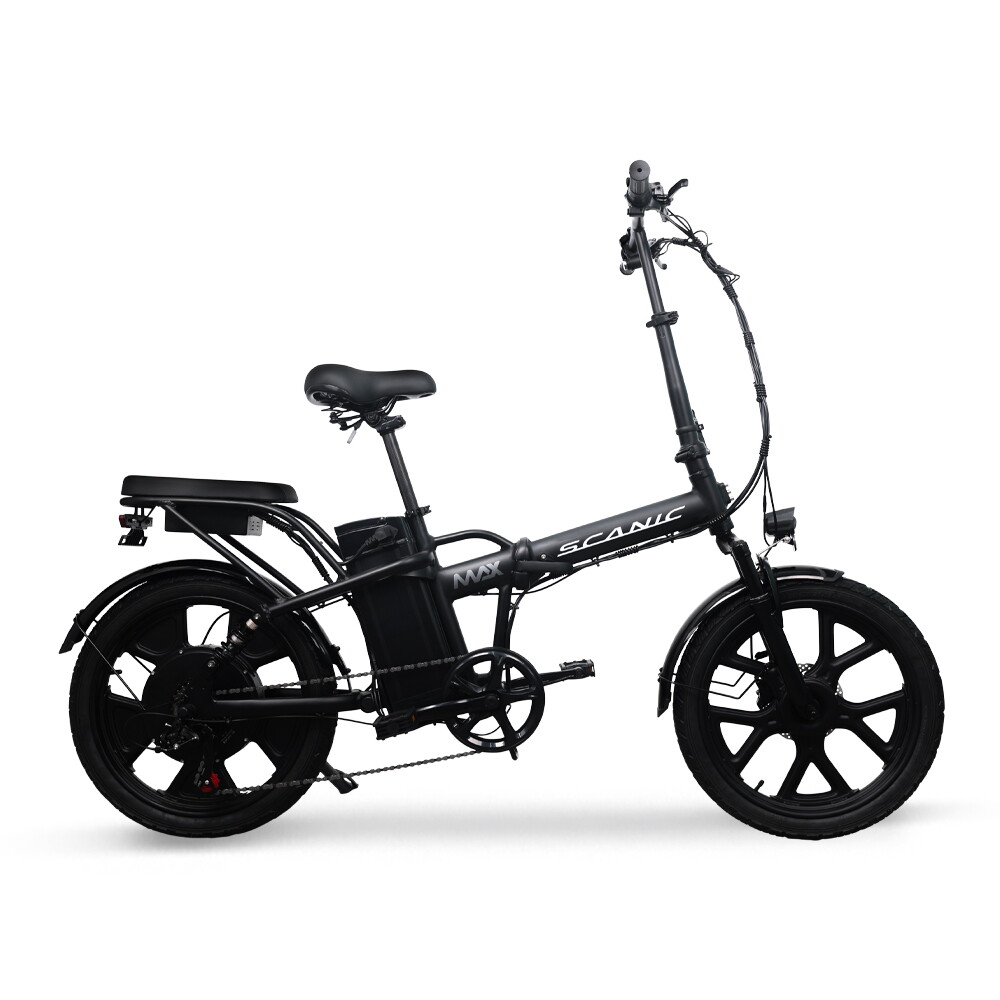 AU테크 AU테크 스카닉 M20 MAX 최대 850W 접이식 전동 전기자전거 48V 20Ah 블랙(무광), 50.8cm(20인치)
