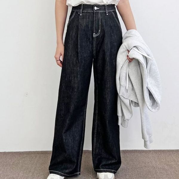 알티피아 [하프클럽/알티피아]논페이드 룩걸 실루엣 러블리 핀턱 오버핏 스탠다드 청