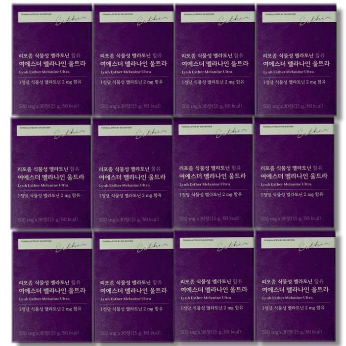 셀러허브 식품 여에스더 리포좀 멜라토닌 멜라나인 울트라 30정 12개