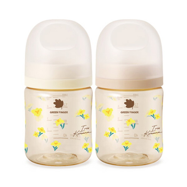 그린핑거 그린핑거 베베그로우 PPSU 노랑붓꽃 디자인트윈팩 160ml(노꼭지)